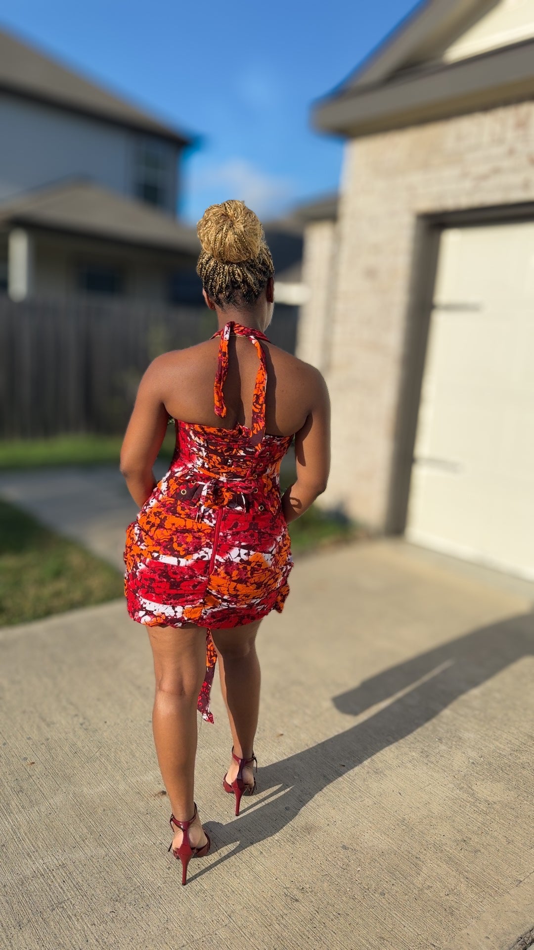 Ankara Bloom Corset Set