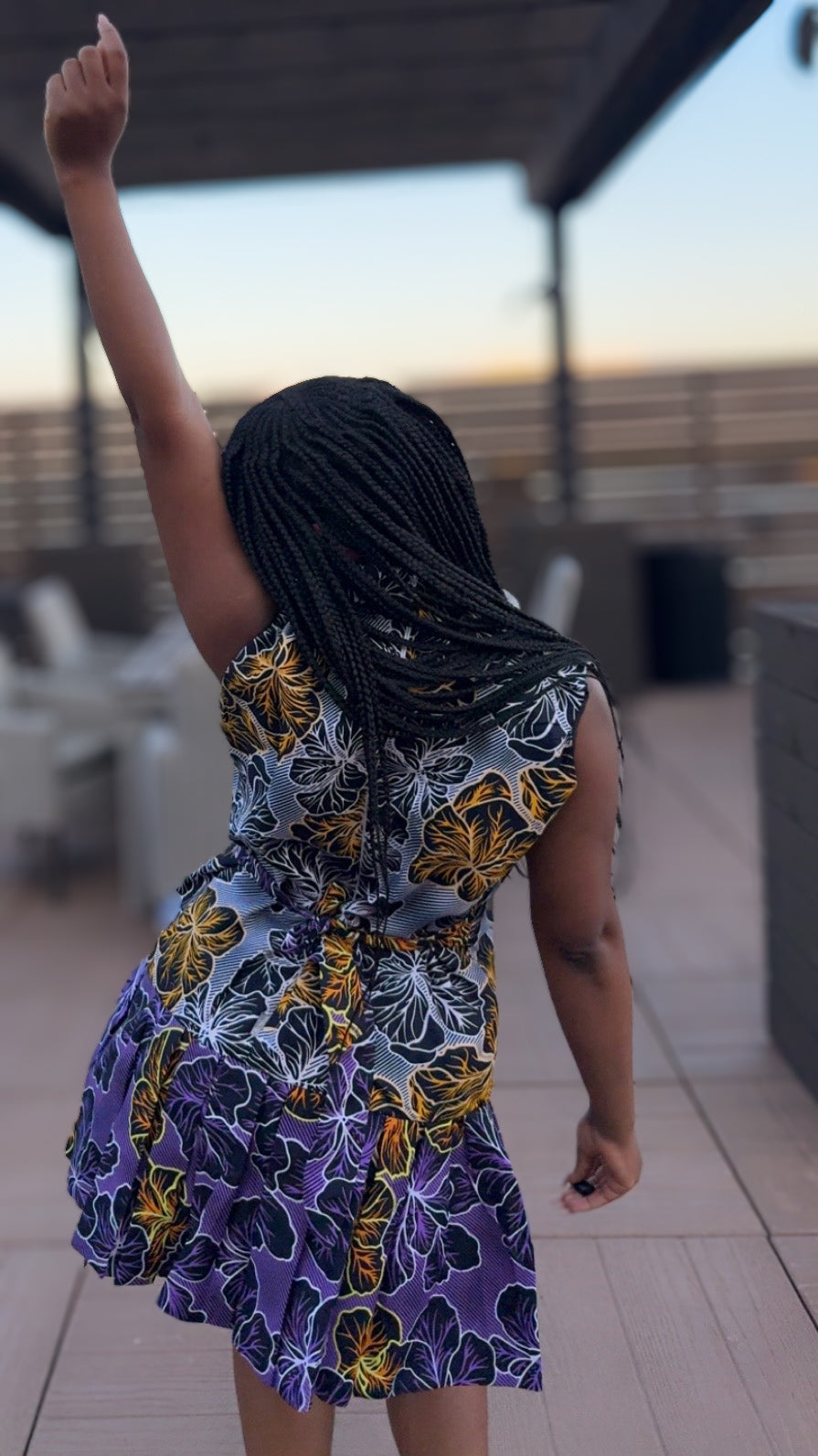 Violet Cascade Dress Womenswear