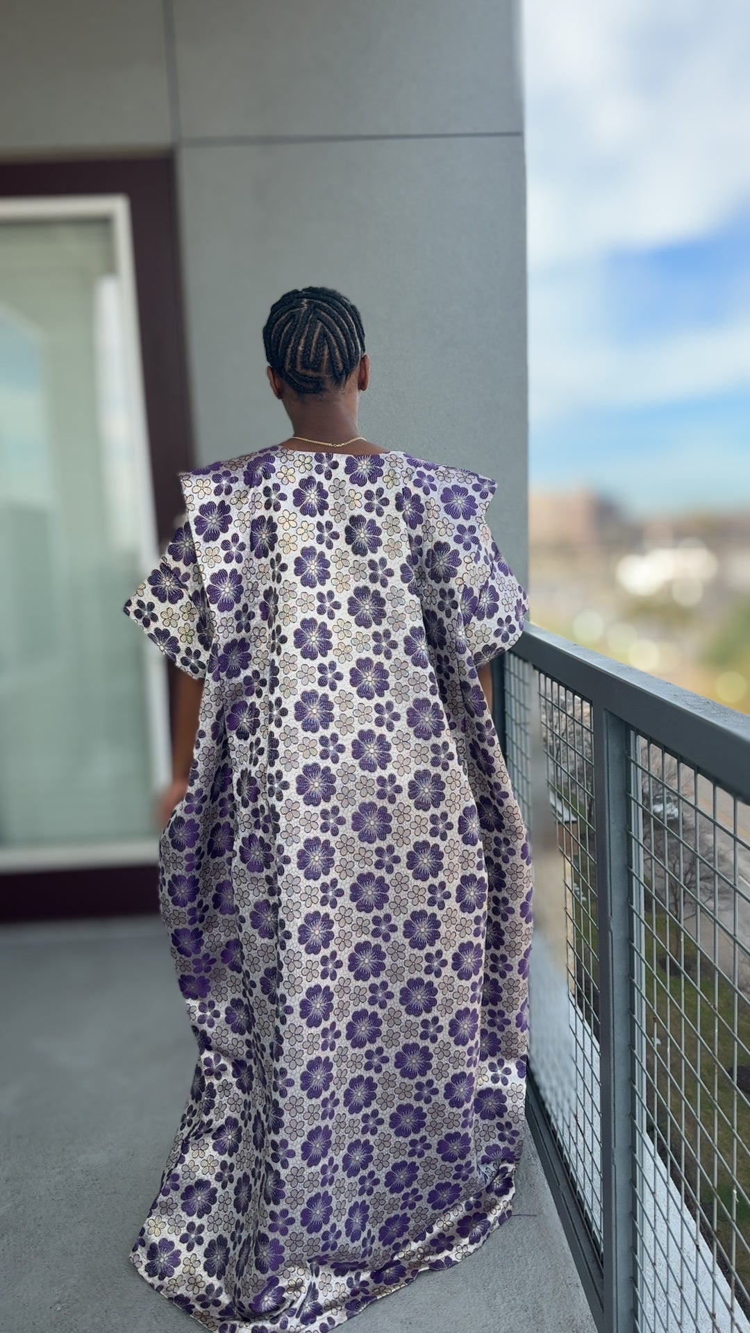Purple Veil Boubou