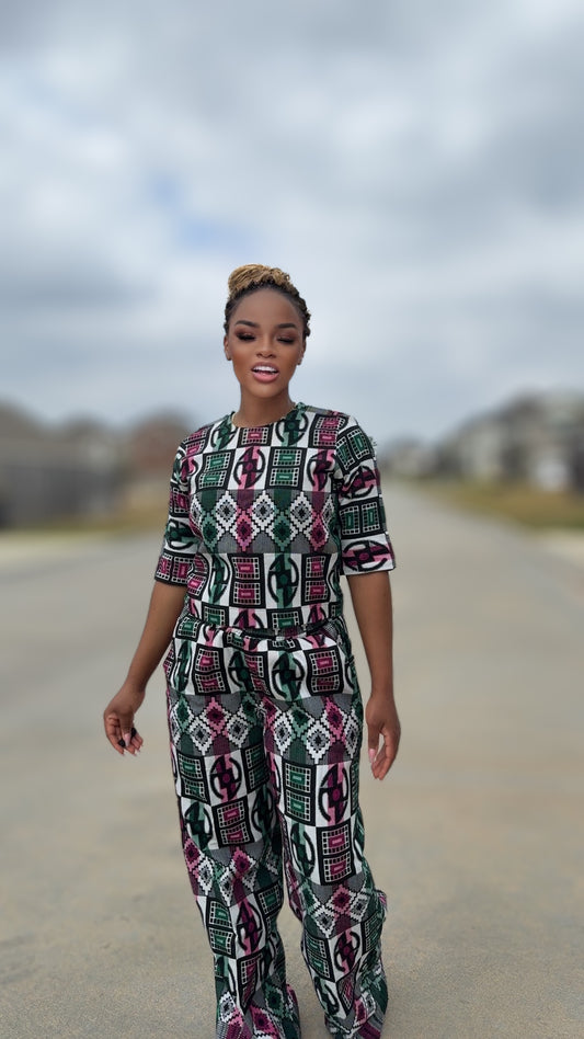 Akwaete women two piece Set