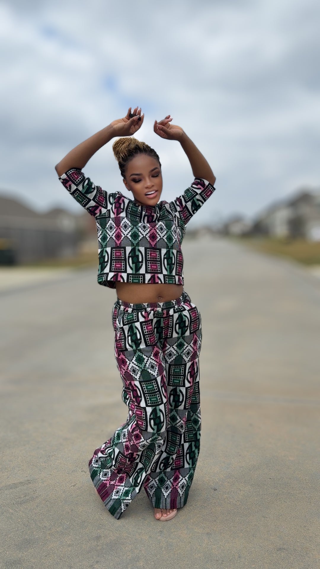 Akwaete women two piece Set