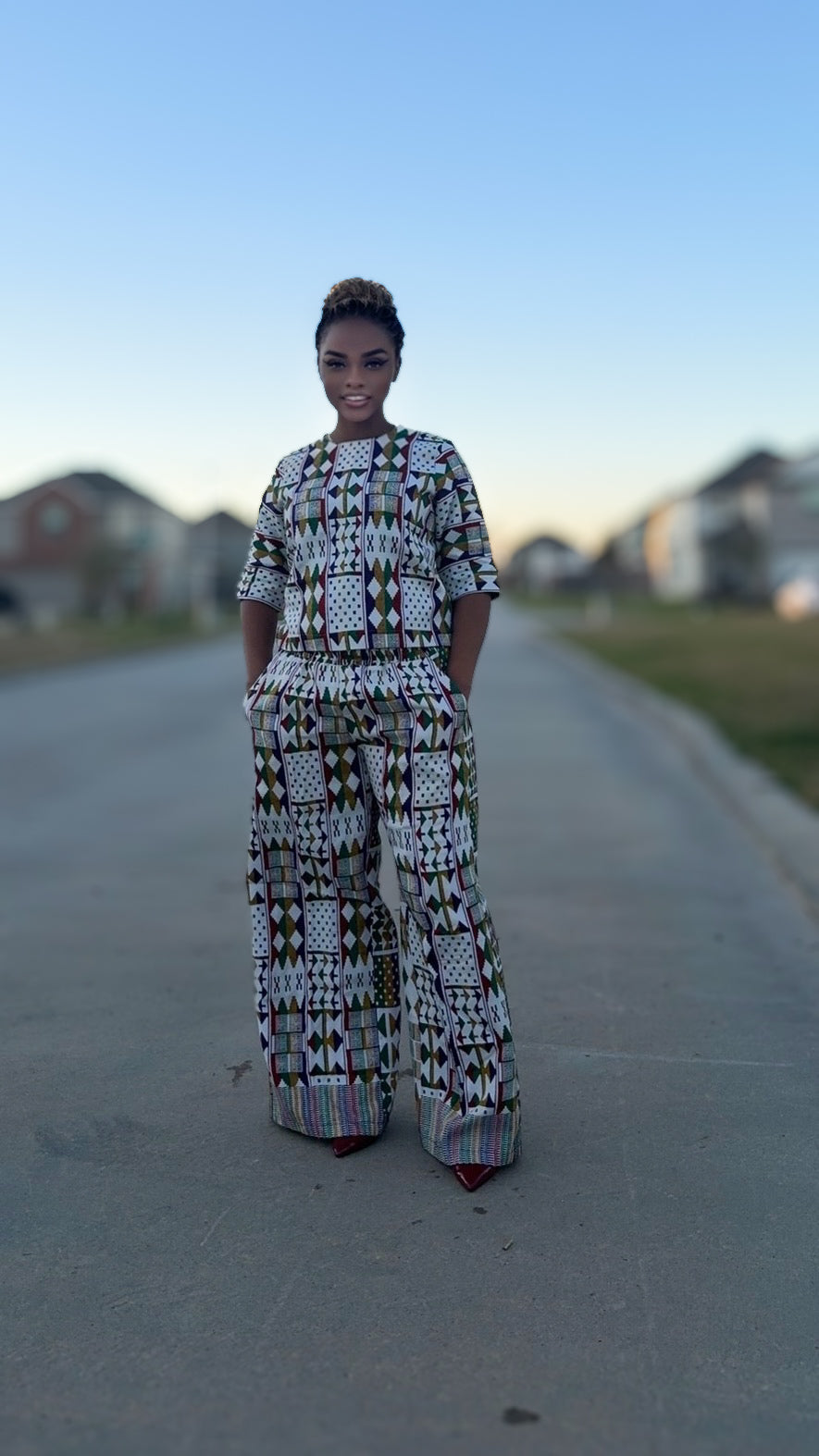 Akwaete women two piece Set