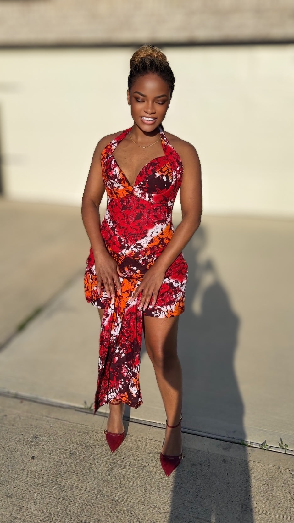 Ankara Bloom Corset Set