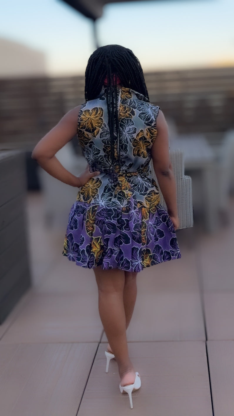 Violet Cascade Dress Womenswear