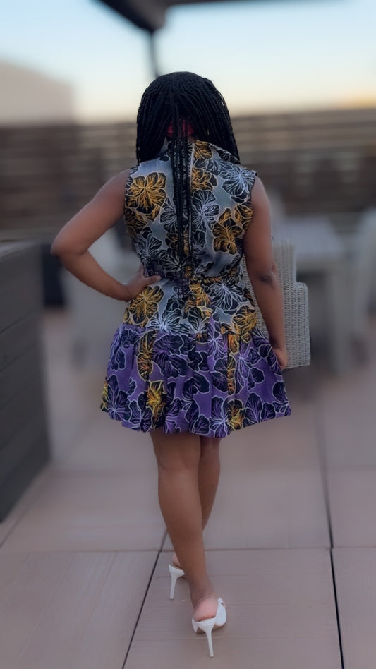 Violet Cascade Dress Womenswear