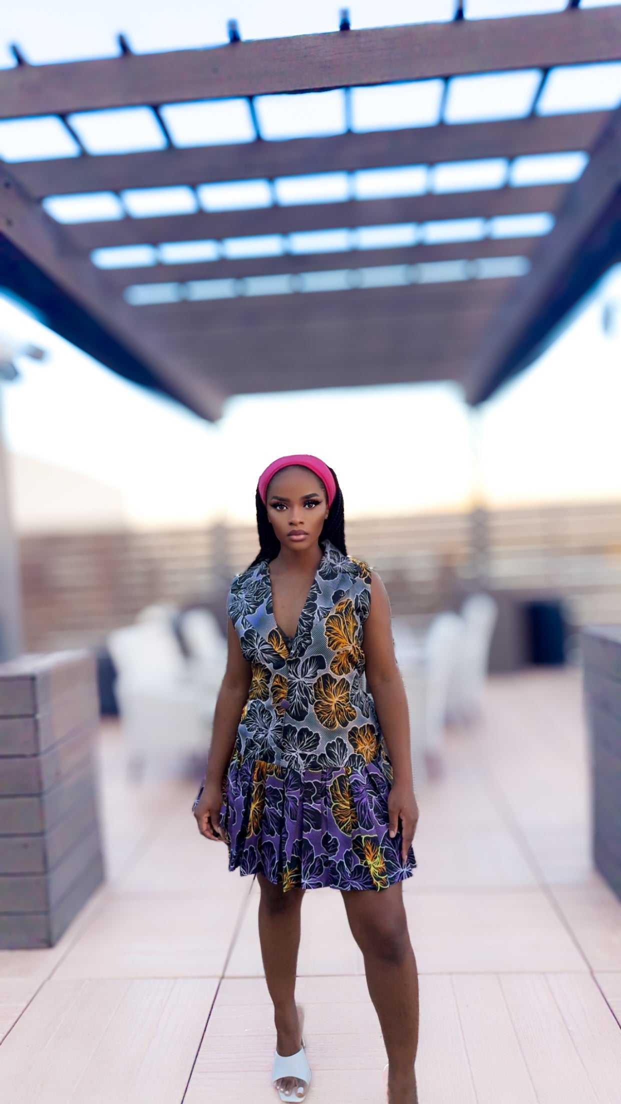 Violet Cascade Dress Womenswear