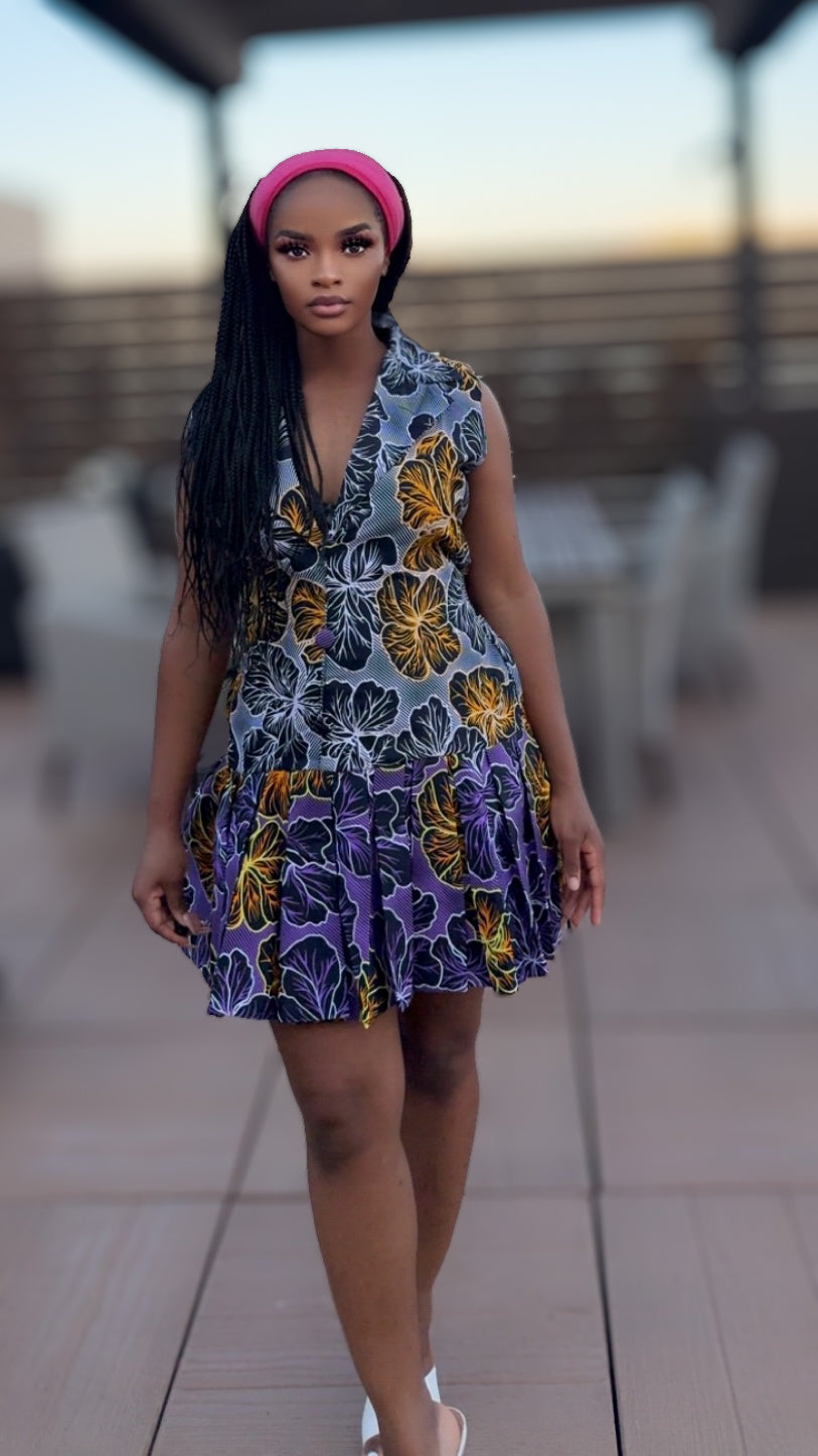 Violet Cascade Dress Womenswear