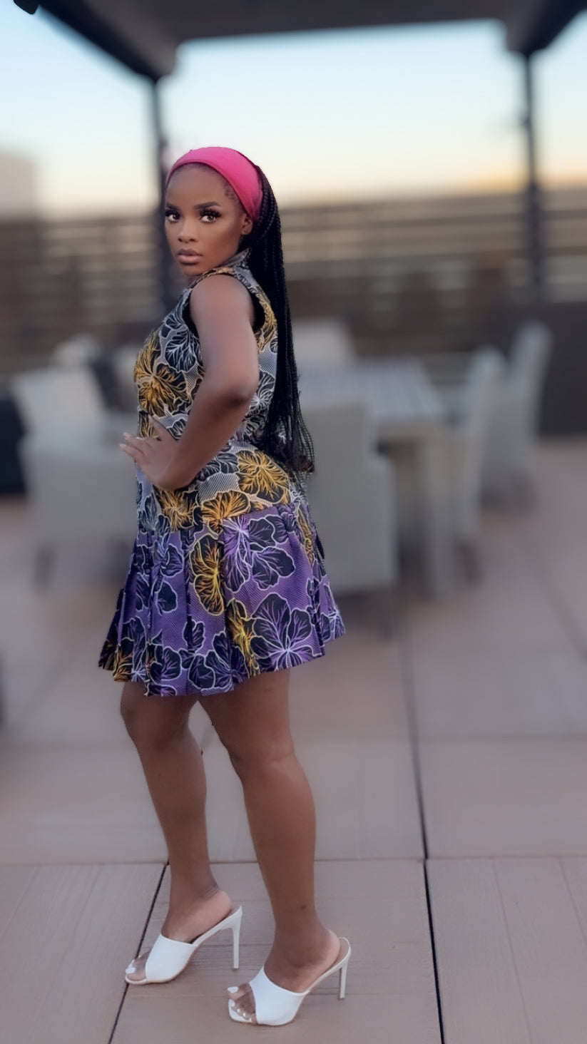 Violet Cascade Dress Womenswear