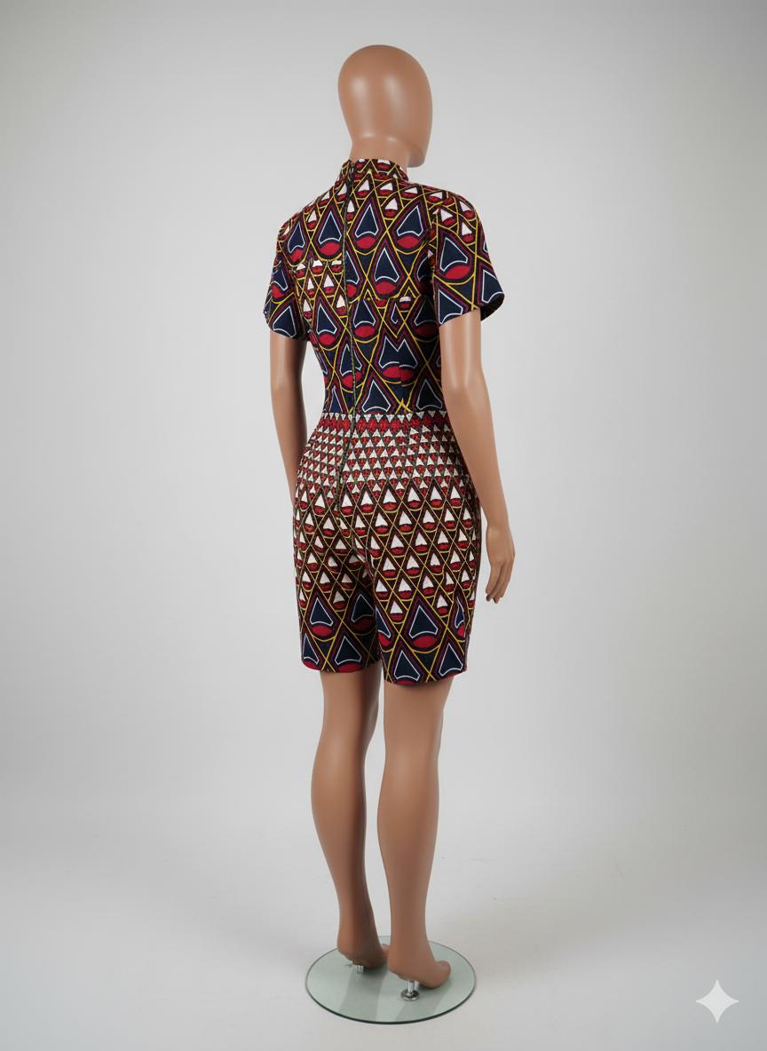 Heritage High-Neck Playsuit