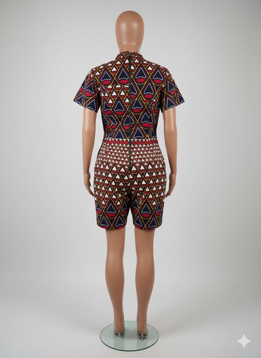 Heritage High-Neck Playsuit