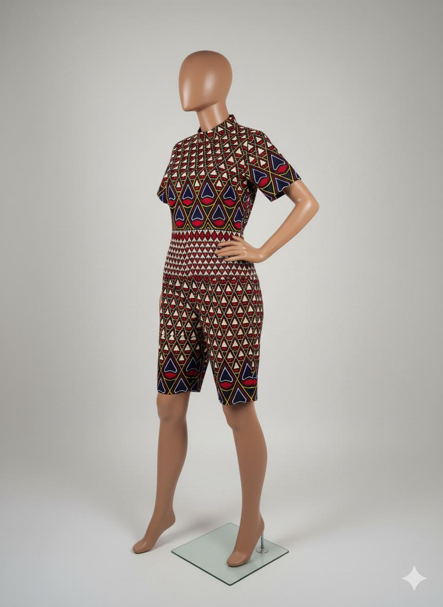 Heritage High-Neck Playsuit