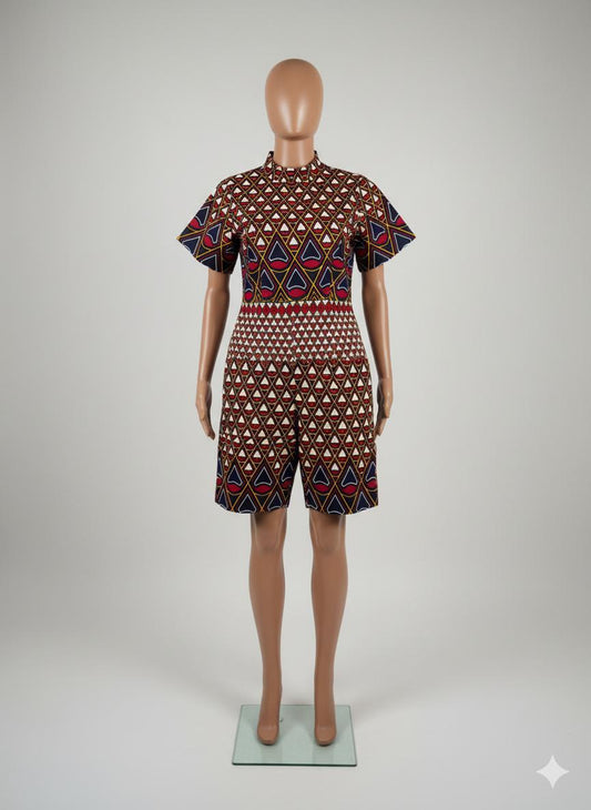 Heritage High-Neck Playsuit