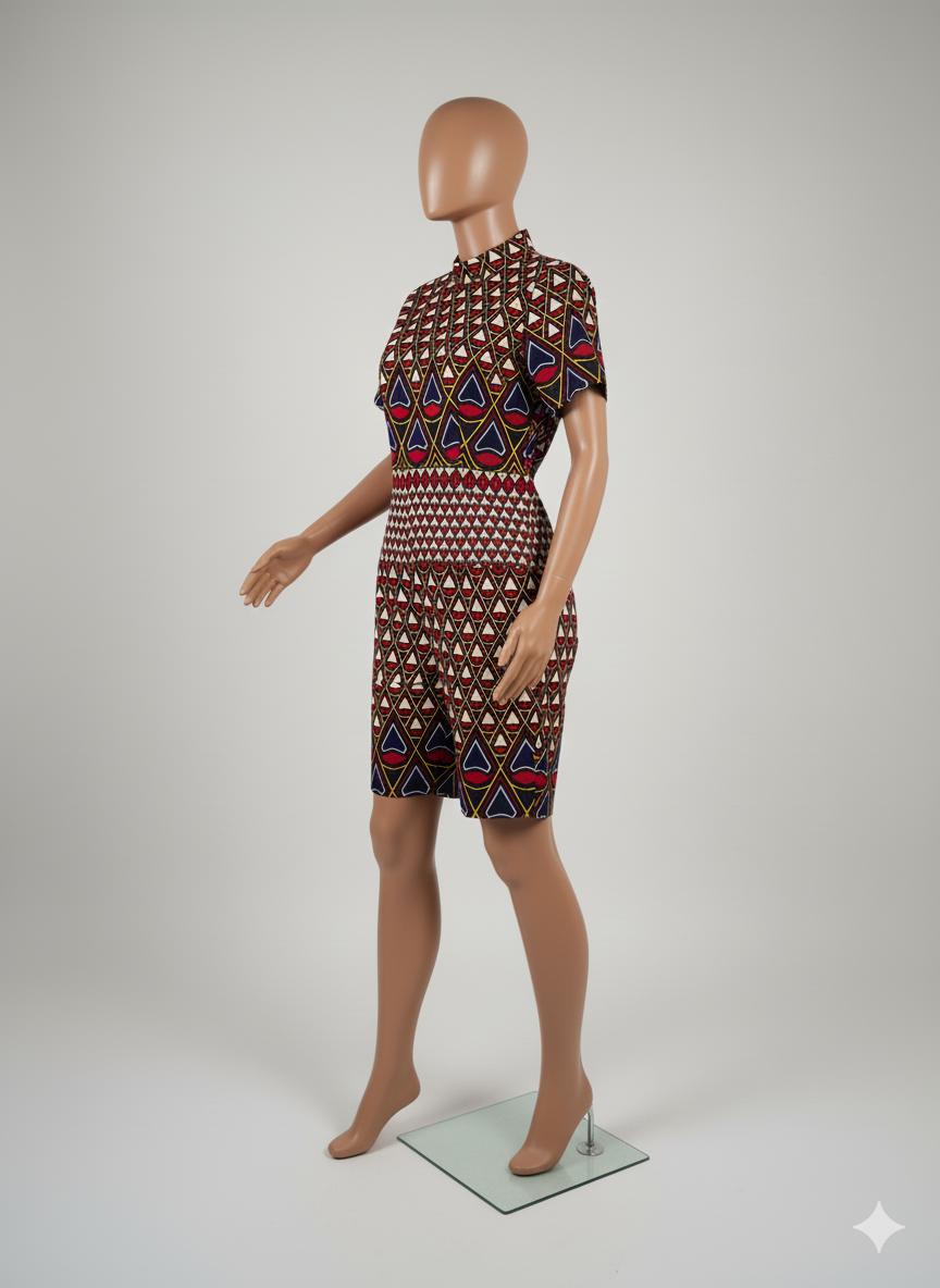 Heritage High-Neck Playsuit