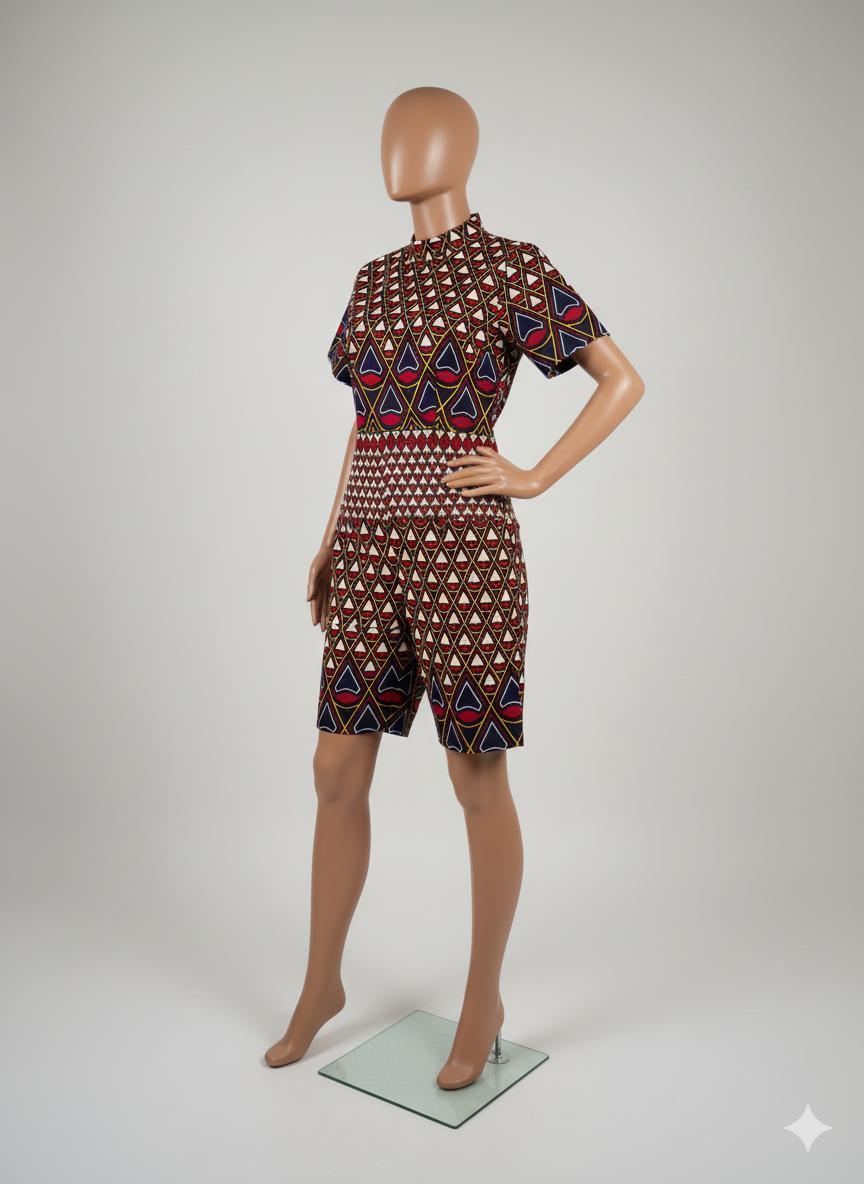 Heritage High-Neck Playsuit