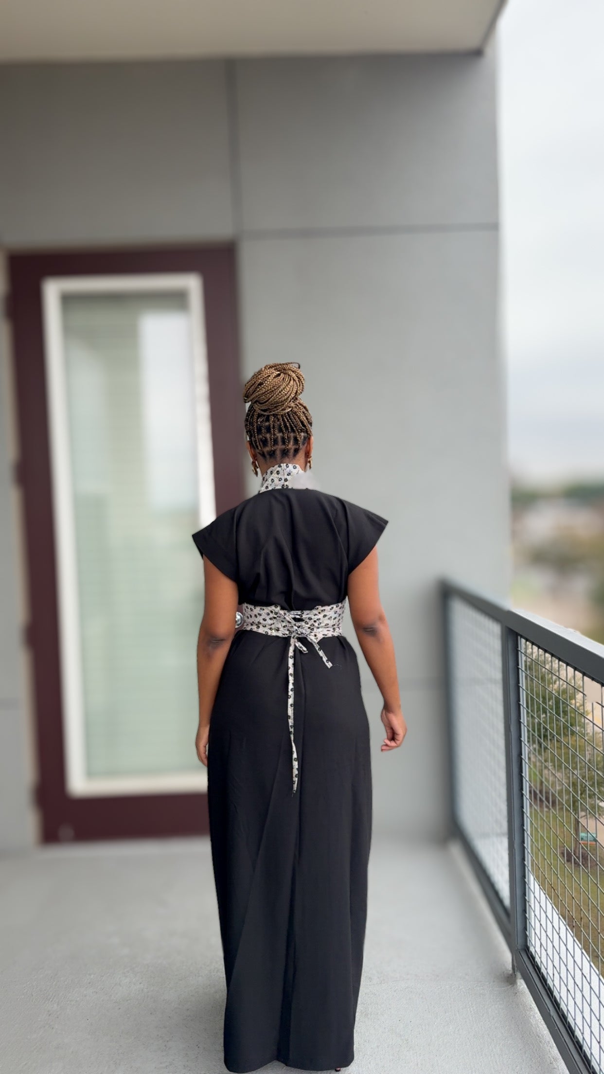Floral Edge Wrap Dress