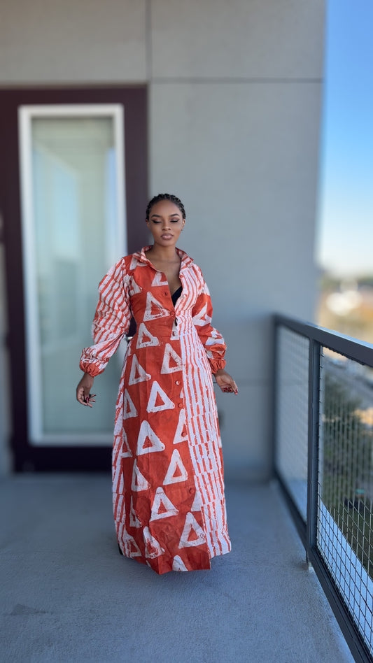 Sunset Collar Maxi Dress