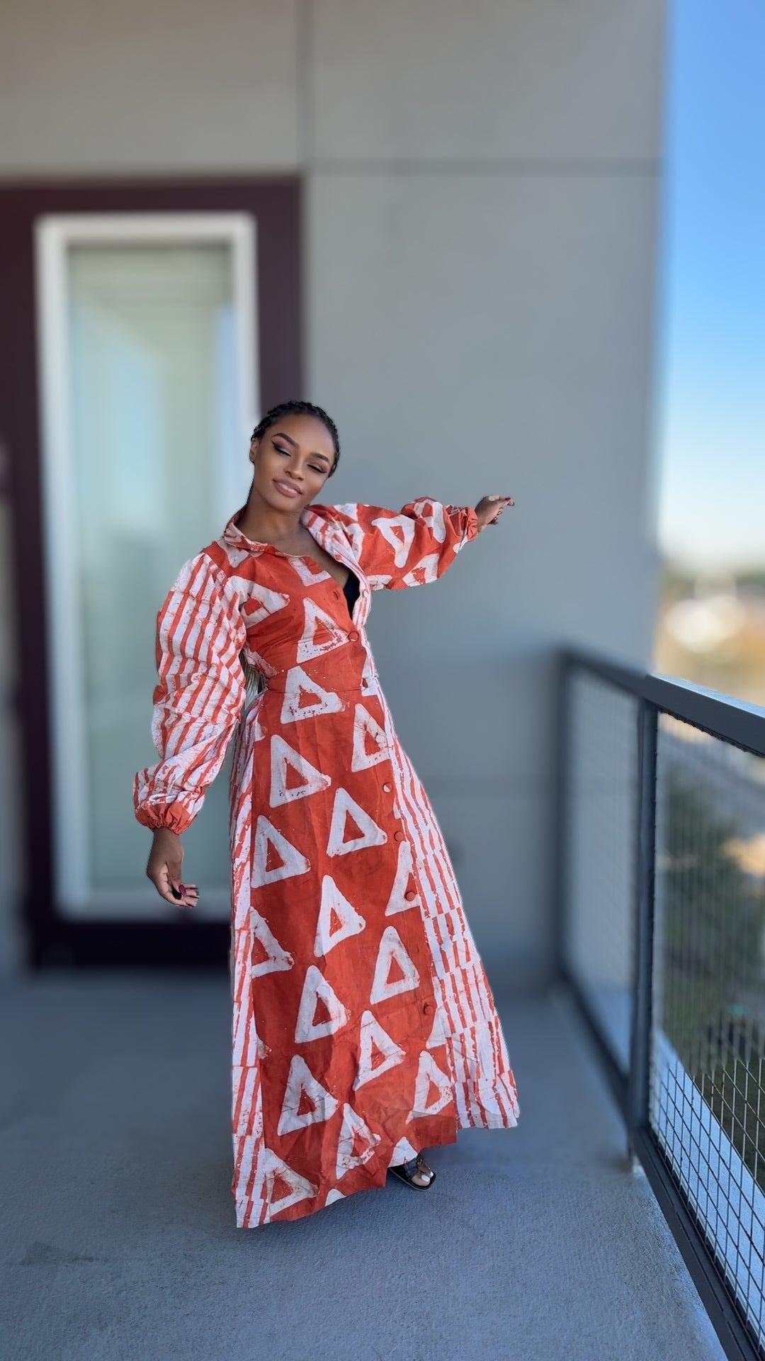 Sunset Collar Maxi Dress