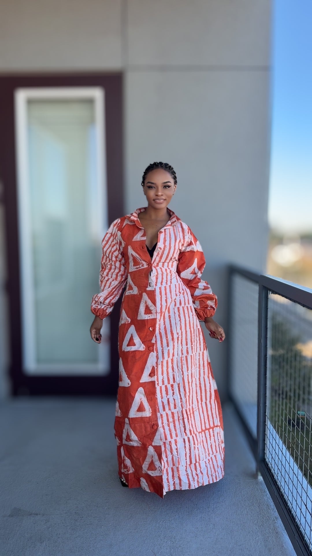 Sunset Collar Maxi Dress