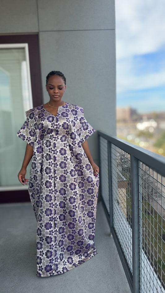 Purple Veil Boubou