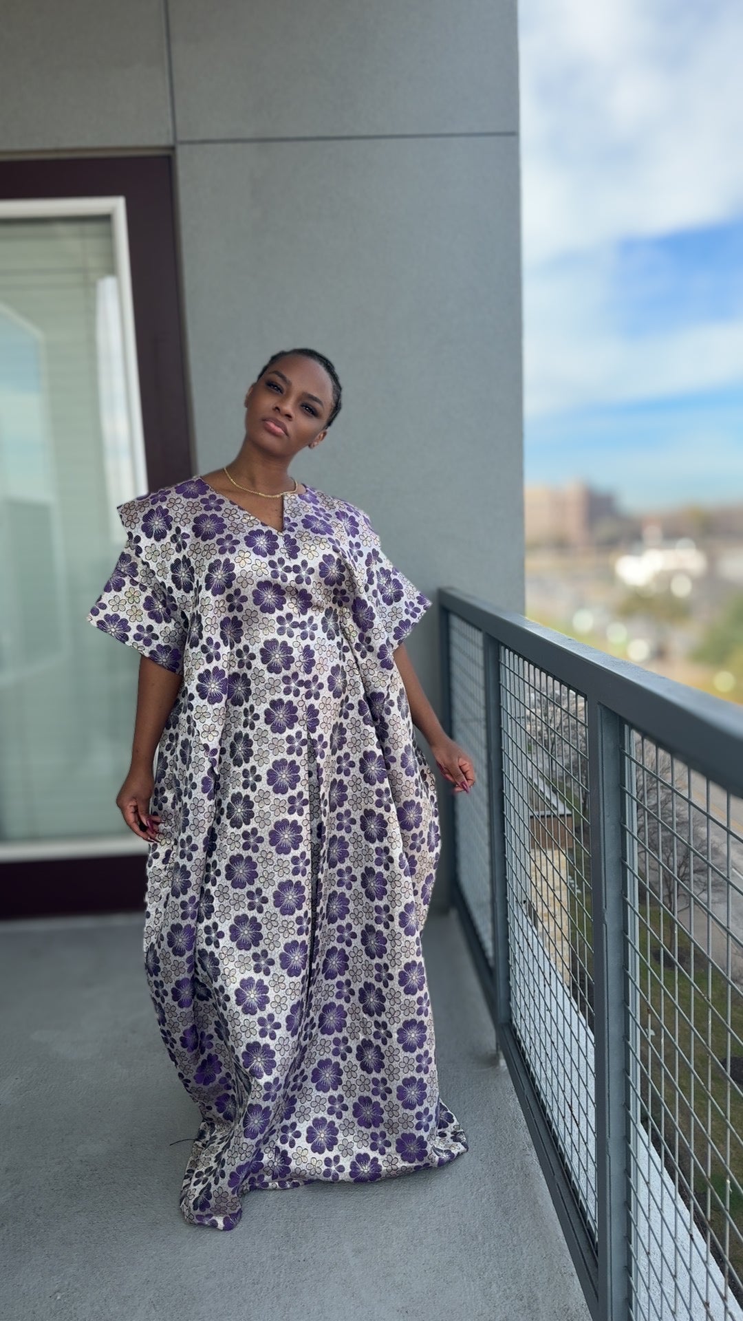 Purple Veil Boubou