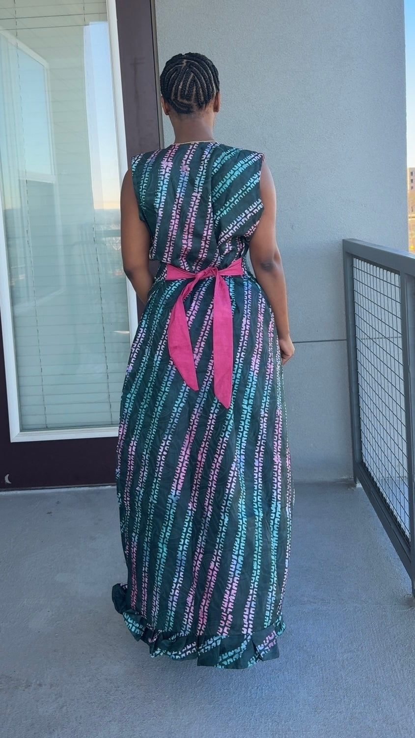 Golden Drape Dress