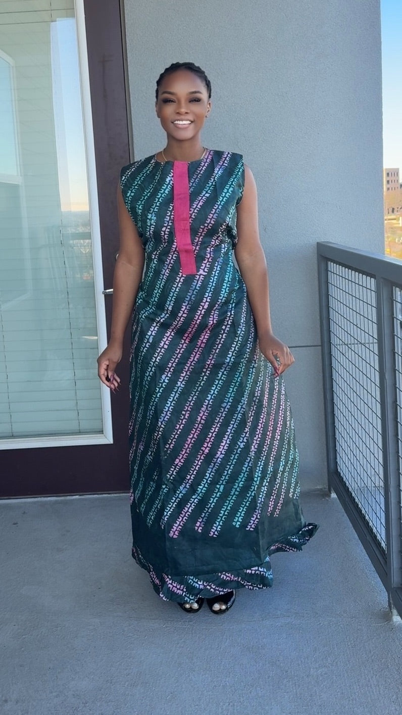 Golden Drape Dress