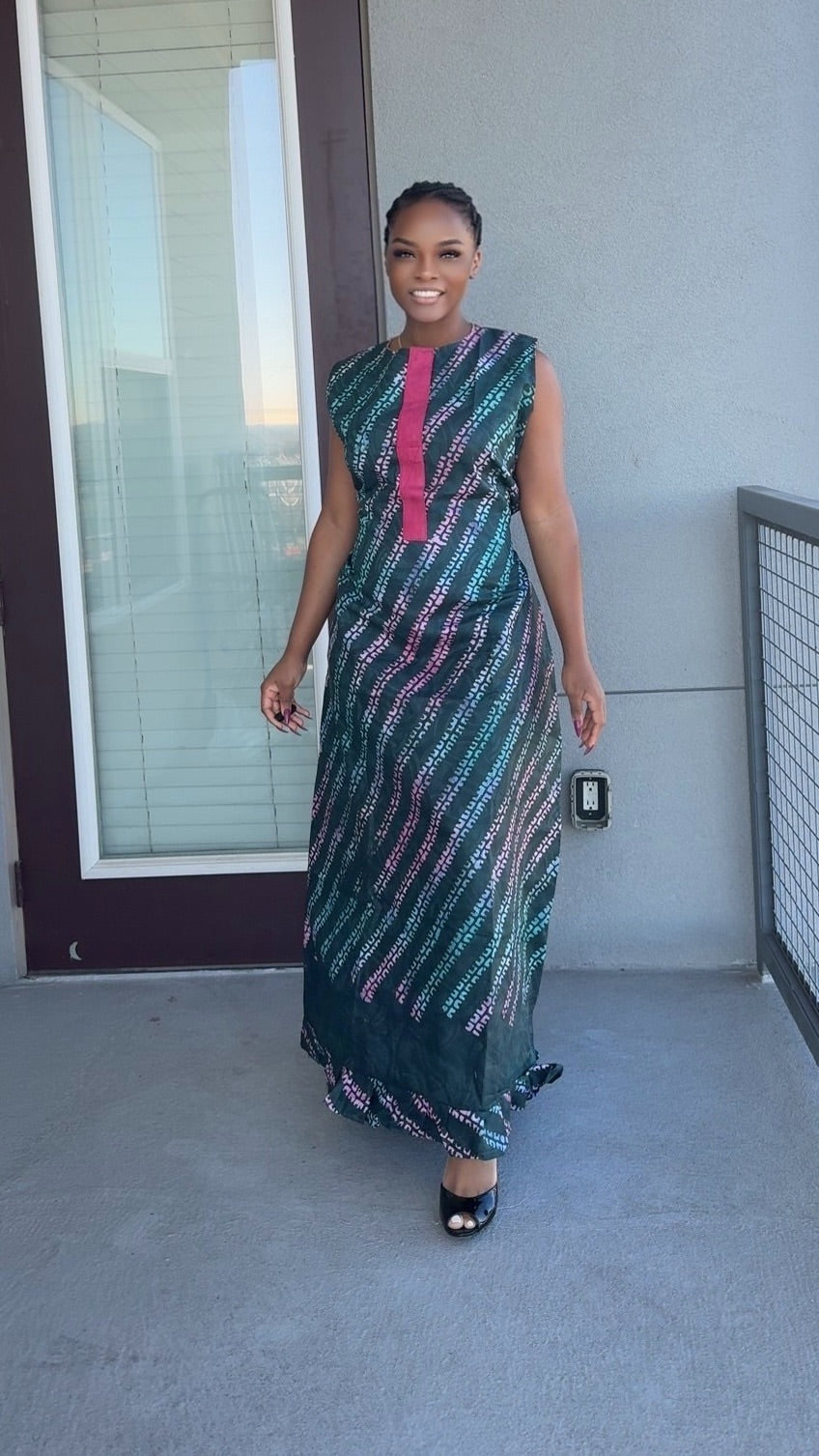 Golden Drape Dress