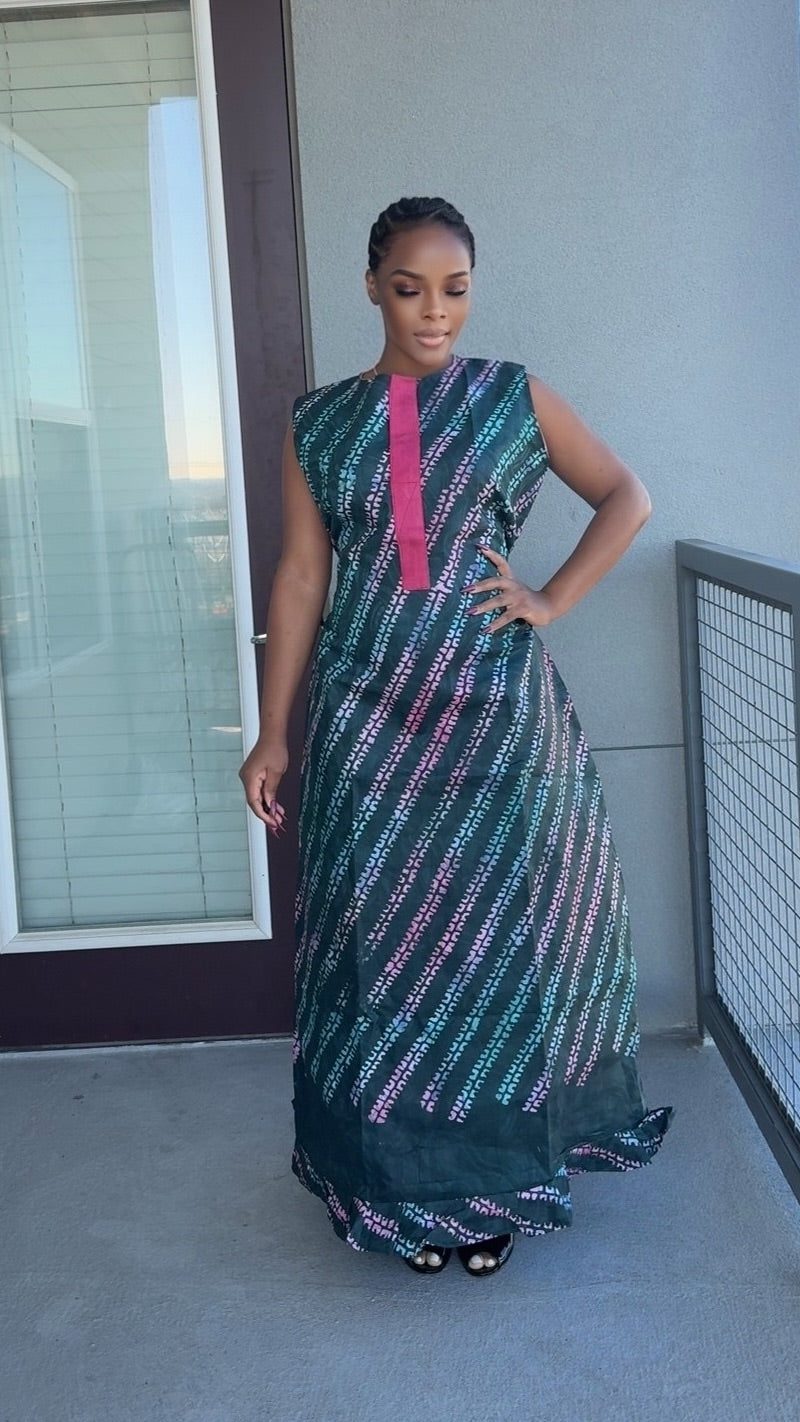Golden Drape Dress