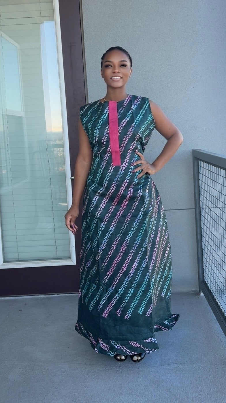 Golden Drape Dress
